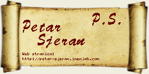 Petar Sjeran vizit kartica